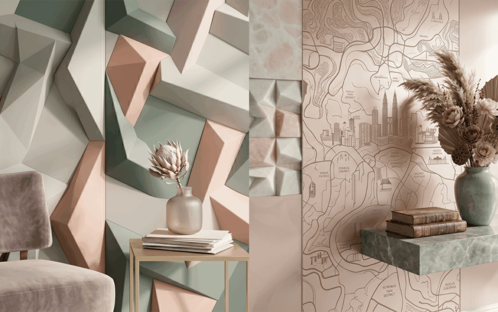 Special Wallpapers for walls by Puji Curtain in kuala lumpur